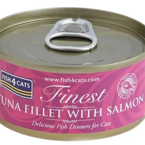 Fish4Cats Tuńczyk z Łososiem karma mokra dla kota puszka 70 g (9)