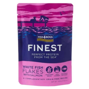 Fish4dogs Finest Mus Biała Ryba z Łososiem 100g