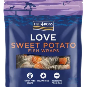 Fish4Dogs Sweet Potato Fish Wraps 100g