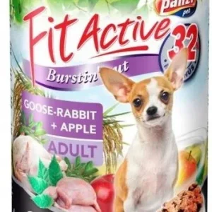 Fit Active Dog Adult – Gęś, Królik karma mokra psy dorosłe puszka 415 g