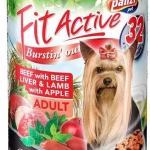 Fit Active Dog Adult – Wołowina, Wątroba, Królik karma morkra puszka 415 g