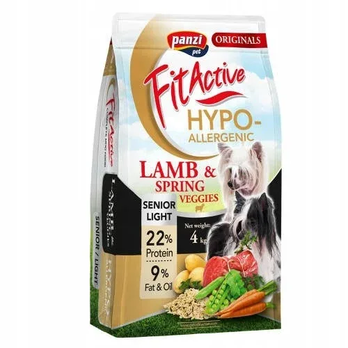 Fit Active Dog Hypoallergenic Light Senior Lamb Monobiałkowa 2 x 4 kg - Image 2