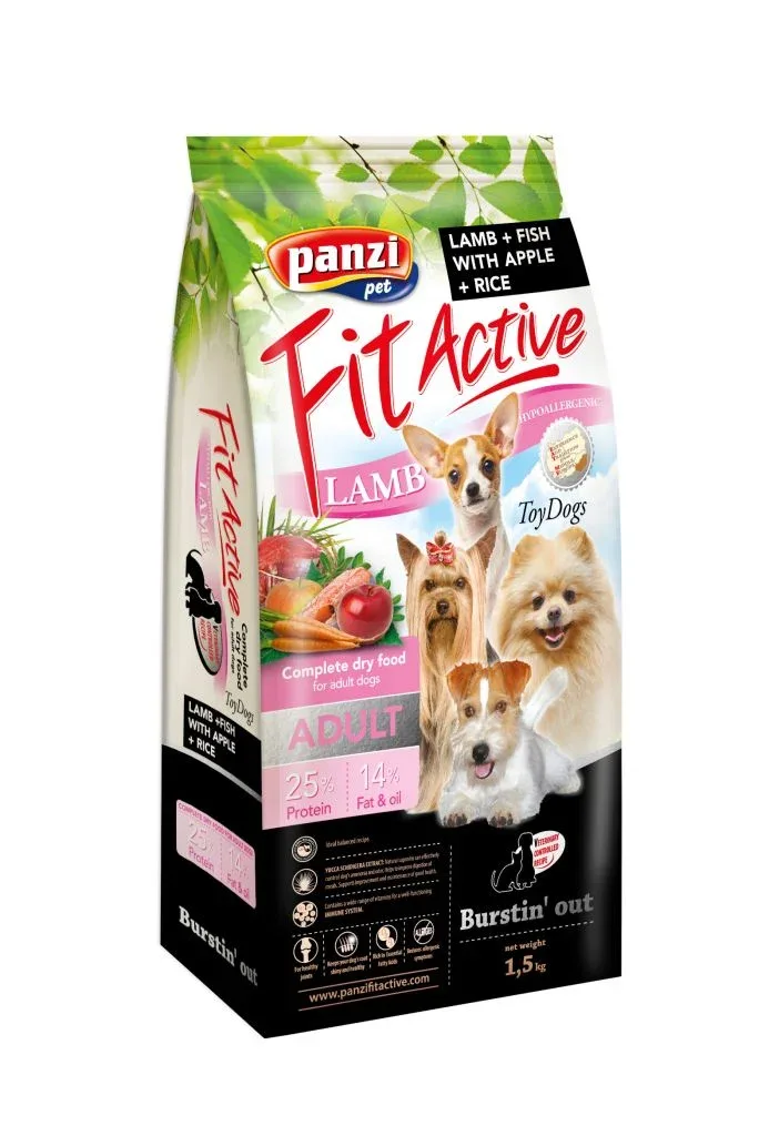 Fit Active Dog Hypoallergenic Toy Dogs Lamb&Fish rasy miniaturowe 1,5 kg