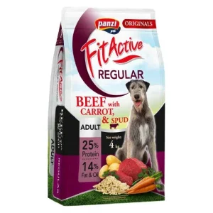 Fit Active Dog Regular Beef karma z wołowiną pies dorosły 4 kg