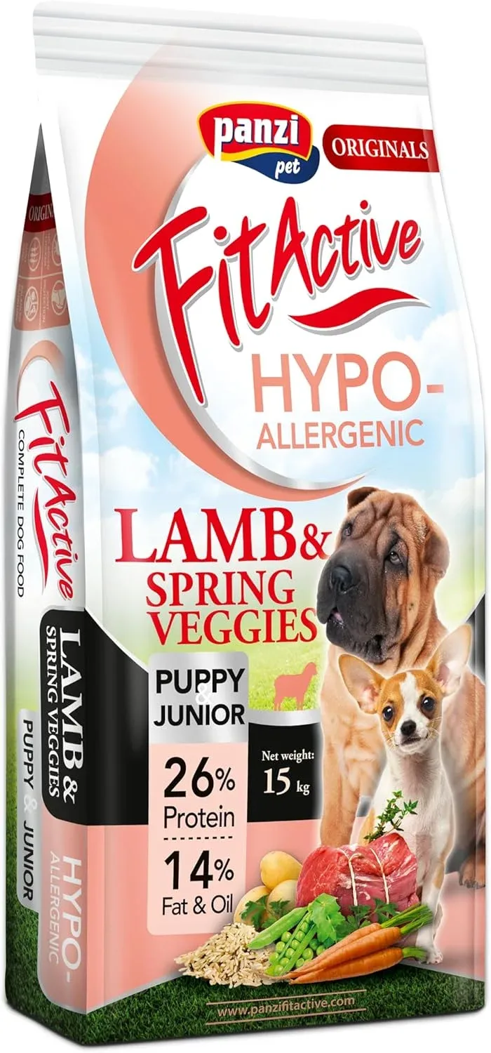 Fit Active Hypoallergenic Lamb Szczenięta Monobiałkowa Sucha Karma 15 kg