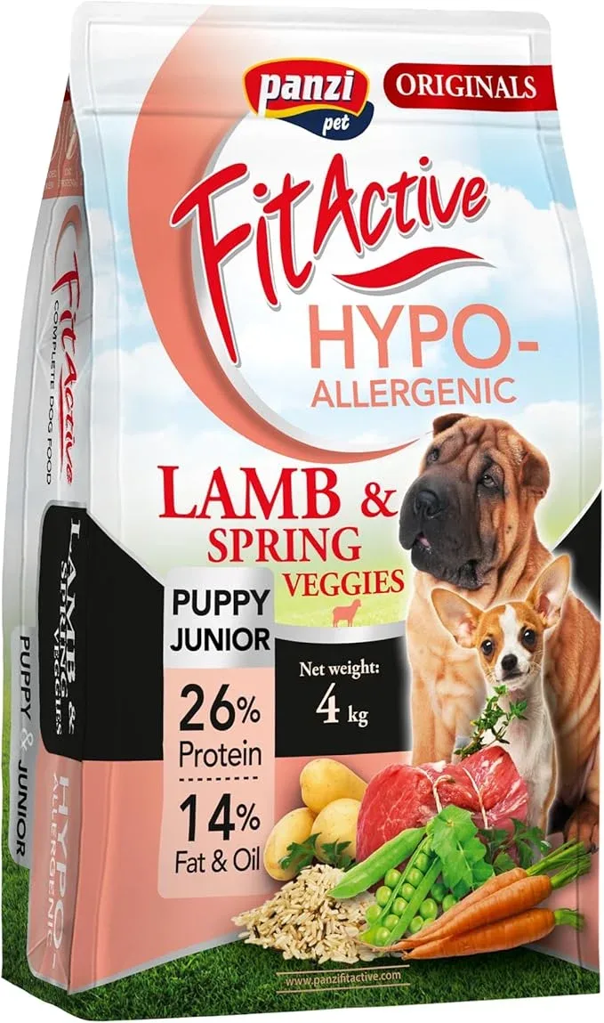 Fit Active Hypoallergenic Lamb Szczenięta Sucha Karma Monobiałkowa 4 kg