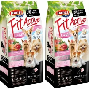Fit Active Hypoallergenic Toy Dogs Lamb&Fish rasy miniaturowe 2 x 1,5 kg