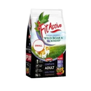 Fit Active PURE SMALL Dziczyzna & OWOCY RÓŻY 3kg – Pełnowartościowa karma dla dorosłych psów