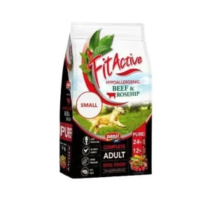 Fit Active PURE SMALL Wołowina & OWOCY RÓŻY 3kg – Pełnowartościowa karma dla dorosłych psów
