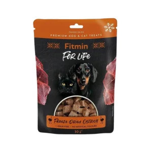Fitmin For Life Freeze Dried Struś 30 g – liofilizowany przysmak dla psa i kota