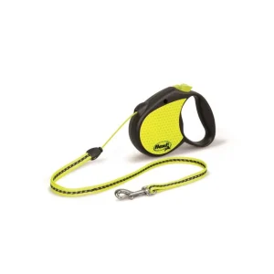 Flexi Smycz Automatyczna Neonowa Reflekt S 5 m do 12 kg