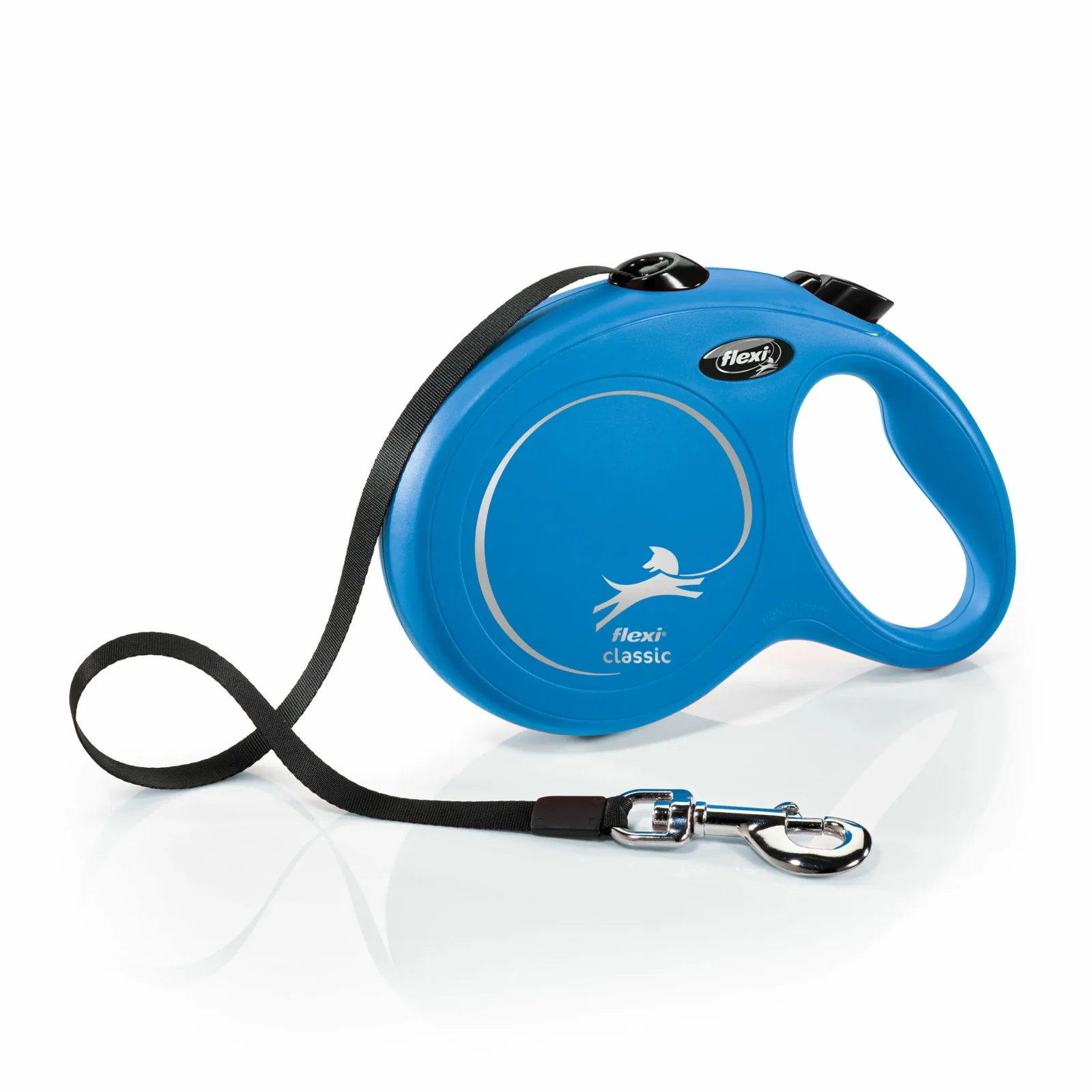 FLEXI smycz Classic L taśma 8m do 50kg niebieska