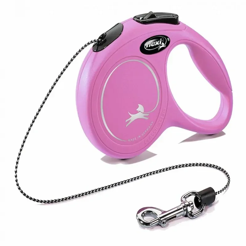 FLEXI smycz Classic M Linka 5m do 20kg Różowa