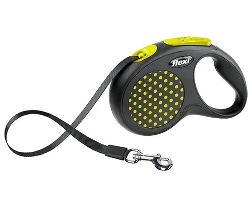 Flexi Smycz Design taśma S 5m żółty