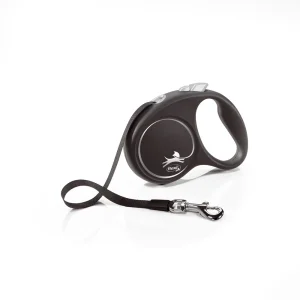 FLEXI Smycz oryginalna Black Design czarna L - 5m do 50kg - taśma