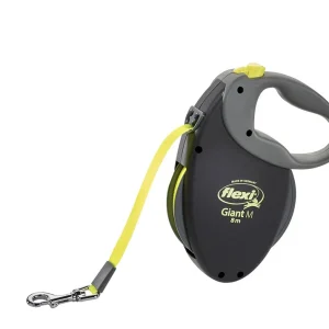 FLEXI Smycz oryginalna Giant S/M taśma 8m do 25 kg - czarna