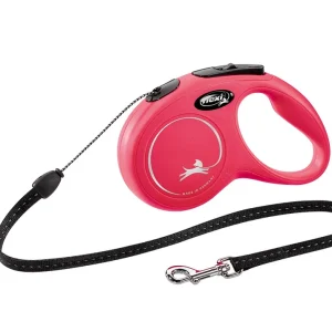 FLEXI Smycz oryginalna New Classic czerwona S 5m do 12kg- linka