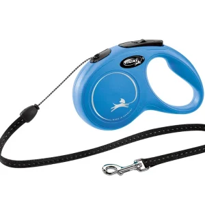 FLEXI Smycz oryginalna New Classic S 5m do 12kg, niebieska - linka