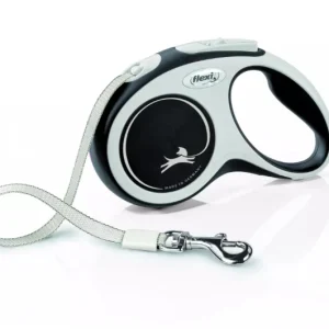 FLEXI Smycz oryginalna New Comfort czarna S 5m do 15kg- taśma