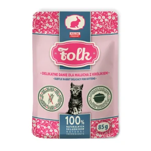 Folk Kitten dla Malucha z Królikiem Saszetka 85g