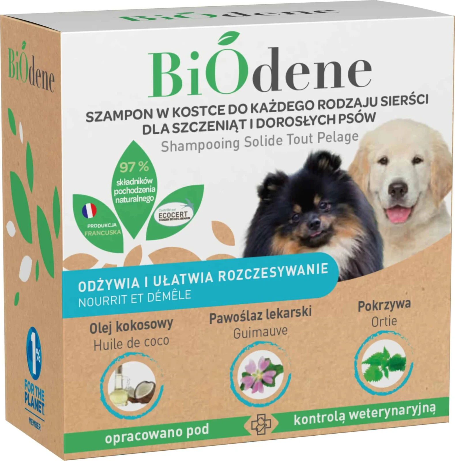 FRANCODEX Szampon Biodene w Kostce dla Psów i Szczeniąt 100 ml