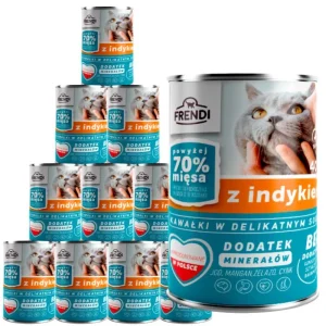 Frendi kawałki w delikatnym sosie z indykiem 10x400g