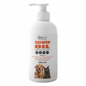 Gaczoo Omega Atlantic Salmon Oil – 500 ml – olej z łososia dla psa i kota wspierający skórę, sierść i serce