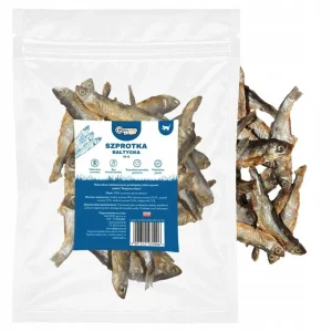 Gaczoo Szprotki Bałtyckie – 50 g – 100% naturalny przysmak dla kota z suszonych ryb