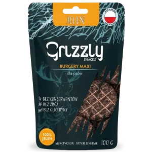 GRIZZLY burgery maxi jeleń 100g