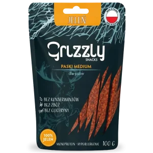 GRIZZLY pasek jeleń 100g