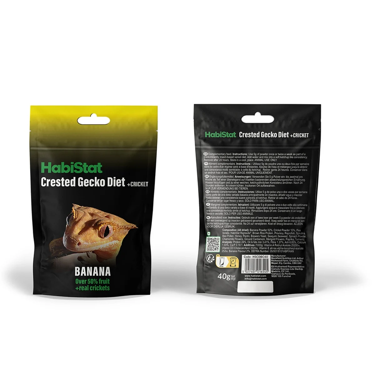 HabiStat Pokarm dla gekona orzęsionego Banan/świerszcz (40g) - Image 2