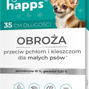 HAPPS - obroża przeciw pchłom i kleszczom dla małych psów 35cm