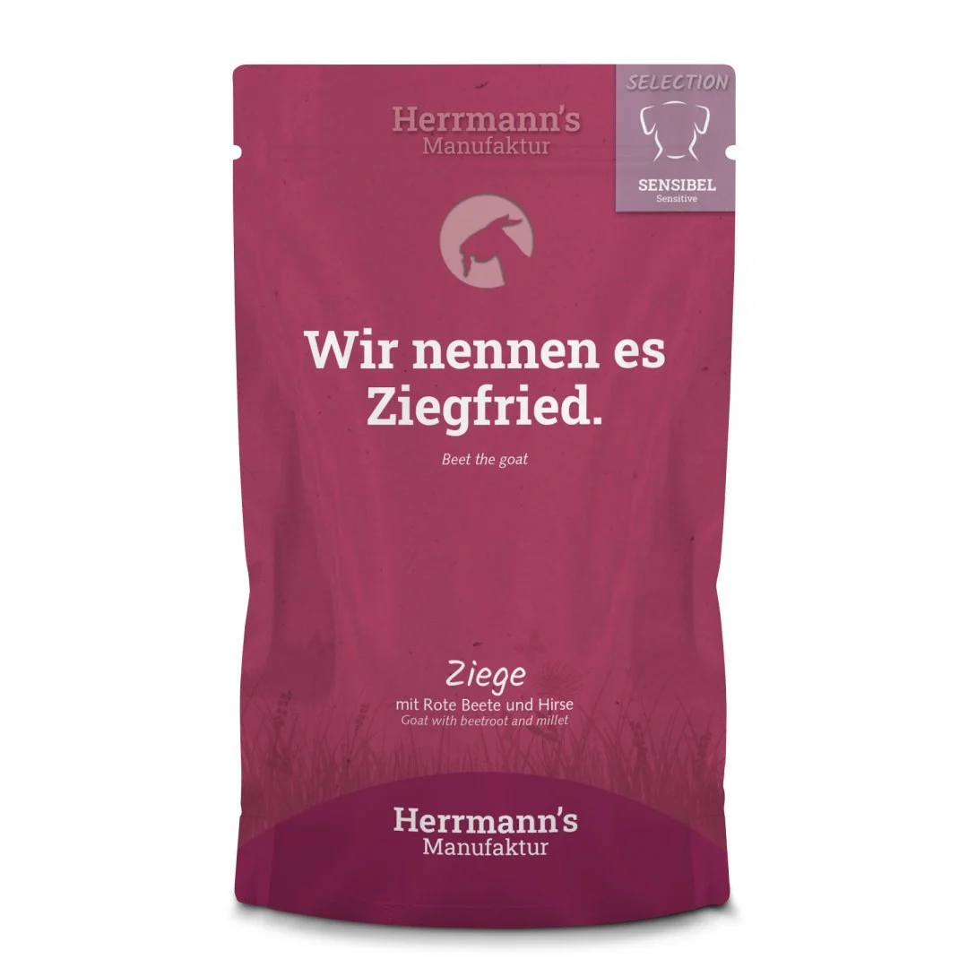 HERRMANN’S Selection Sensitive Dog Ziege – kozina z burakiem 150g