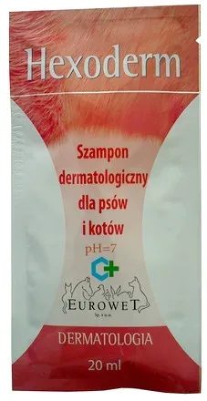 Hexoderm – szampon dermatologiczny saszetka 20ml – 1 sztuka