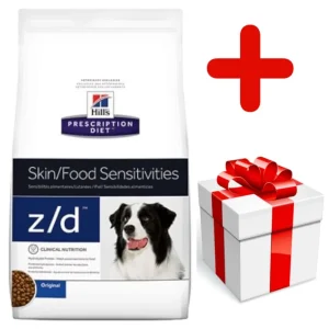 HILL'S PD Prescription Diet Canine z/d Food Sensitivities 10kg + niespodzianka dla psa GRATIS!