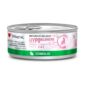 Hipoalergiczna mokra karma dla kota – Disugual Hypoallergenic Królik – 85g
