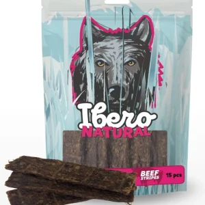 Ibero Cold Meat Snacks Beef Stripes – 15 szt. – naturalne paski wołowe dla psów
