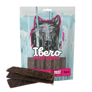 Ibero Cold Meat Snacks Beef Stripes – 5 szt. – naturalne paski wołowe dla psów