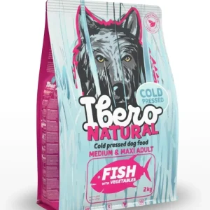 Ibero Cold Press Dog Medium & Maxi Adult Fish – karma tłoczona na zimno dla dorosłych psów ras średnich i dużych – ryba – 2 kg