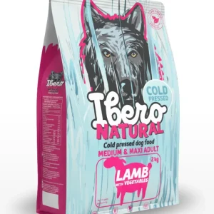 Ibero Cold Press Dog Medium & Maxi Adult Lamb – karma tłoczona na zimno dla dorosłych psów średnich i dużych ras – jagnięcina – 2 kg