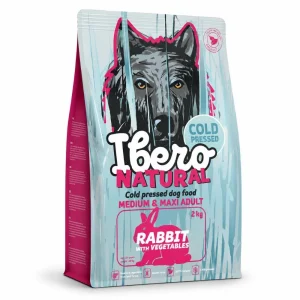 Ibero Cold Press Dog Medium & Maxi Adult Rabbit – 2 kg – karma tłoczona na zimno dla dorosłych psów