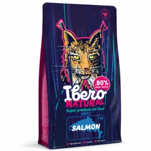 Ibero Natural Cat Adult Salmon – 2 kg – karma super premium dla dorosłych kotów z łososiem