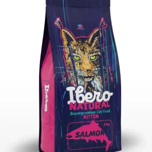 Ibero Natural Cat Kitten Łosoś – 3 kg – kompletna karma super premium dla kociąt wszystkich ras z łososiem