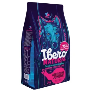 Ibero Natural Dog Medium Junior 3 kg – sucha karma dla szczeniąt ras średnich