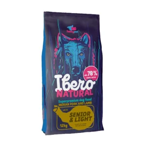 Ibero Natural Dog Senior&Light – karma superpremium dla psów starszych i z nadwagą – 12 kg