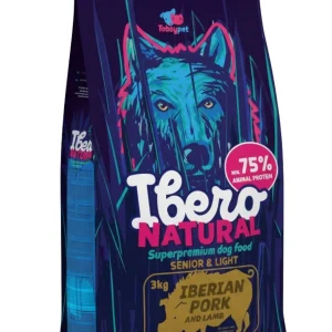 Ibero Natural Dog Senior&Light – karma superpremium dla psów starszych i z nadwagą – 3 kg