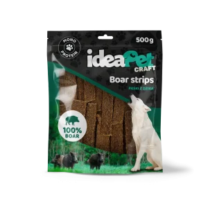 ideaPet Craft – Beef Strips Dzik 500g