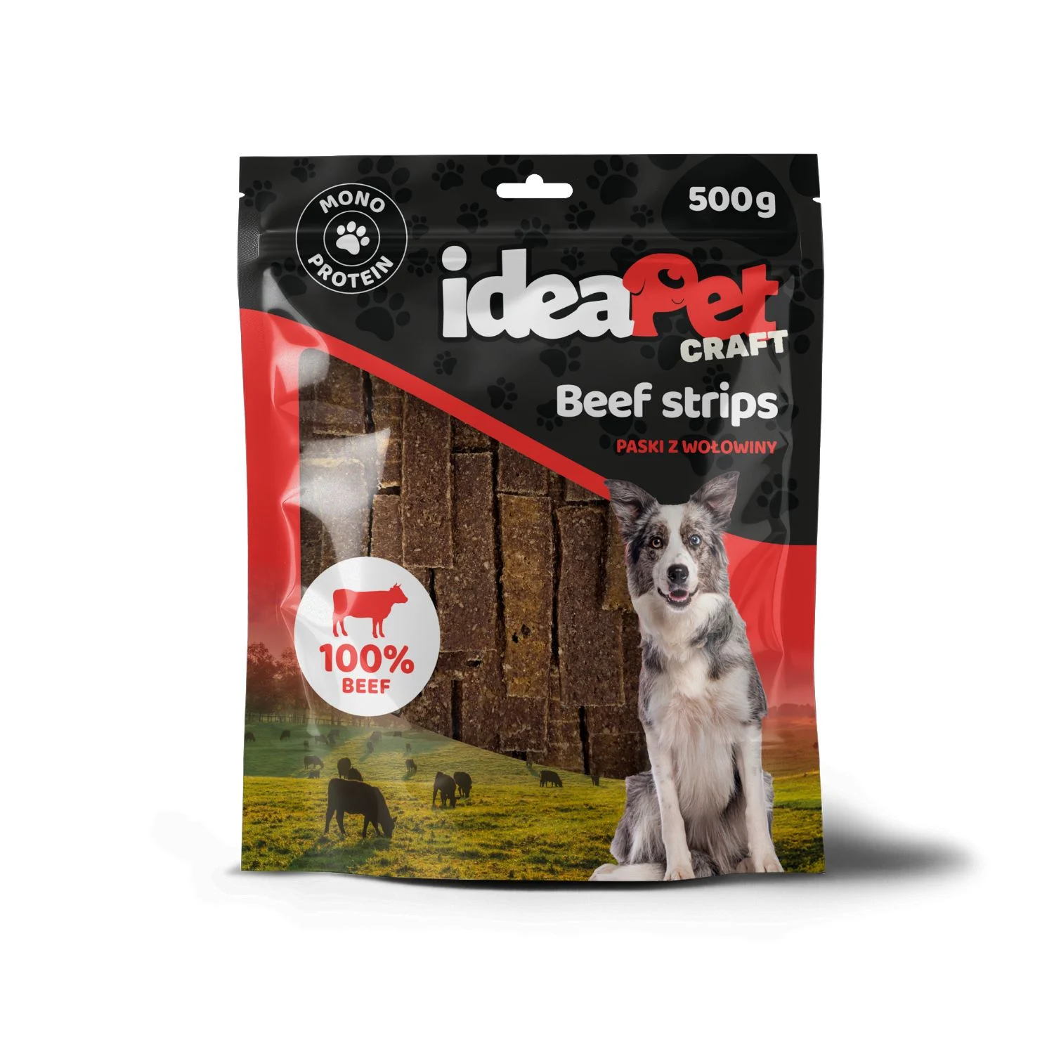 ideaPet Craft – Beef Strips Wołowina 500g