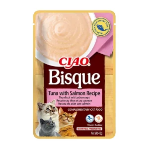 INABA Cat Ciao Bisque -karma uzupełniająca dla kota o smaku tuńczyka i łososia 40g
