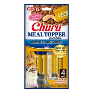 INABA Cat Meal Topper Chicken wiith Cheese Recipe 4x14 (56g)